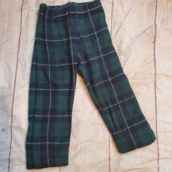 La Mascot wool blend plaid pull-on bottoms sz 4 - Picture 1 of 3